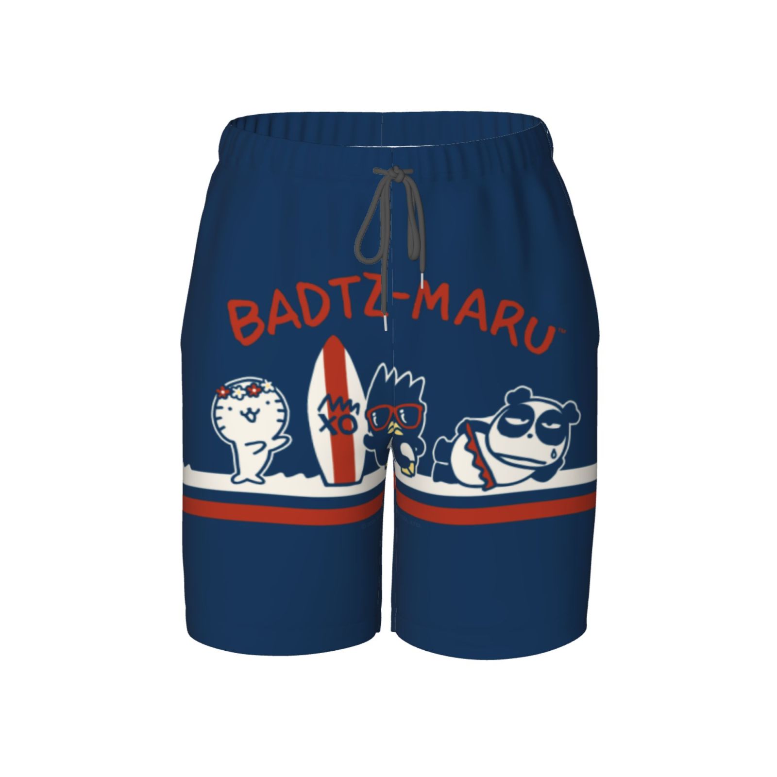 Badtz-Maru Swin Trunks For Boys Girls, Quick Dry Swim Shorts, Kids Beach Shorts Bathing Suit